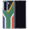 South Africa Flag Distressed Galaxy Z Fold6 Clear Case
